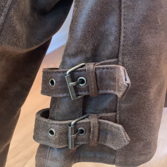 Rabbit fur genuine leather jacket - Picture 3 of 7